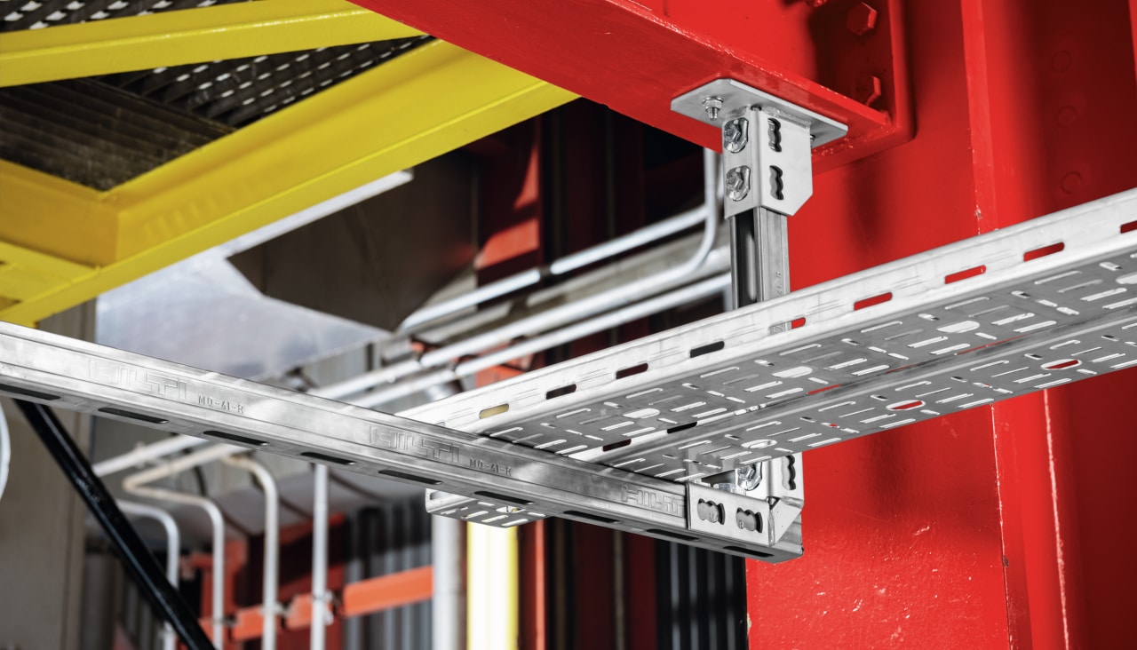 MQ cantilever fixing on steel with X-BT new generation