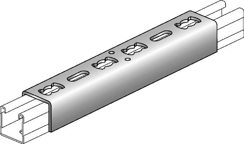 MQV Kanal bağlantısı MQ destek kanalları için boylamasına uzatıcı olarak kullanılan galvanize kanal konektörü