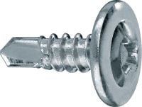 S-DD 03 Z 02 Matkap uçlu çerçeveleme vidaları Saplamayı raya sabitlemek için düz başlı (çinko kaplı) iç mekan metal çerçeveleme vidası