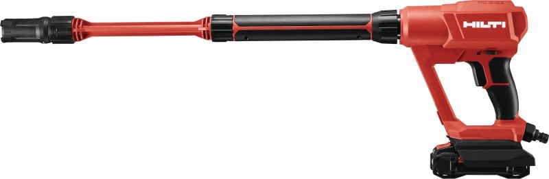 PC 2-22 Akülü basınç temizleyici İnşaat alanlarındaki hafif temizlik işlerinde kullanılmak üzere 40 bar (580 PSI) çalışma basıncına sahip taşınabilir basınçlı temizleyici (Nuron akü platformu)