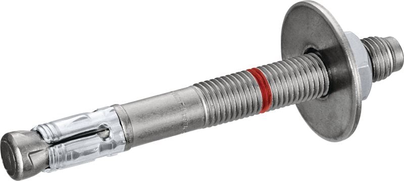 HST4 BW Takoz dübeli Çatlaklı betonda yüksek statik ve sismik yük taşıma için ürettiğimiz en yüksek performanslı takoz çektirmeli metal dübel (karbon çelik, büyük pullu)