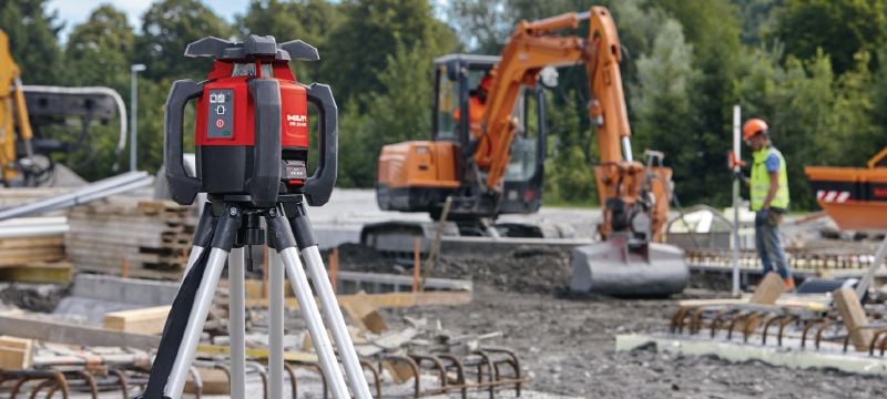 PR 30-HVS A12 Dış mekan eksenel lazerli terazi Otomatik düşey hizalama ve eğim arama fonksiyonlarına sahip, dış mekânda kullanıma yönelik eksenel lazer Uygulamalar 1