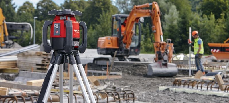 PR 30-HVS A12 Dış mekan eksenel lazerli terazi Beton, kazı, cephe/kalıp uygulamalarında yatay terazileme ve eğim derecelendirme için, tek eğimli döner lazer Uygulamalar 1