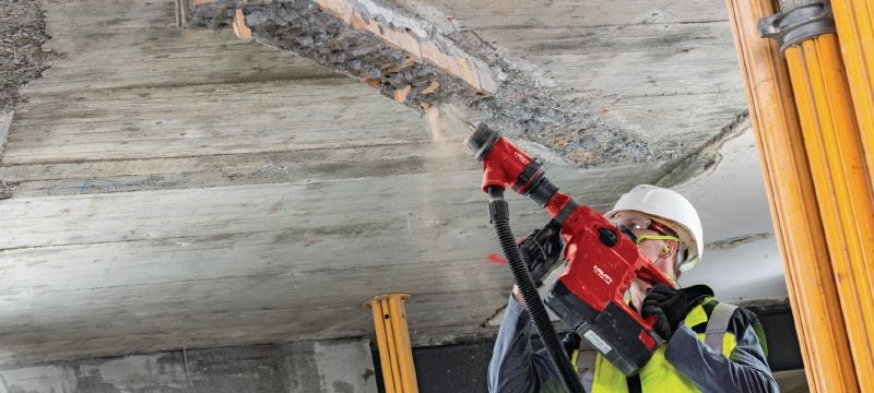 TE-YPX SM Beton ve tuğla duvarda kırım ve yüzey düzeltme işleri için, üstün kalitede SDS Max (TE-Y) sivri uçlu murç Uygulamalar 1