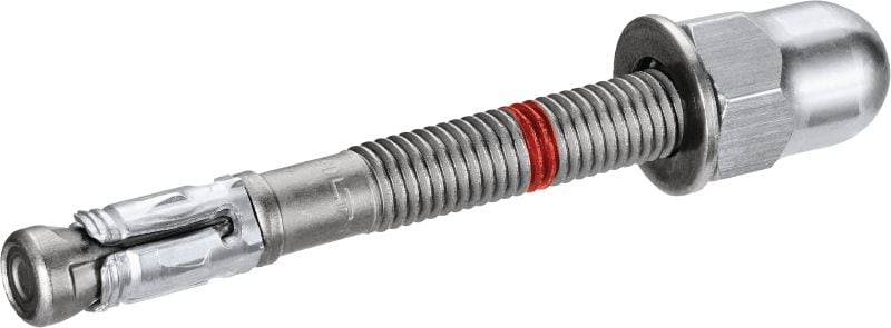 HST4 DN Takoz dübeli Çatlaklı betonda yüksek statik ve sismik yük taşıma için ürettiğimiz en yüksek performanslı takoz çektirmeli metal dübel (karbon çelik, yuvarlak somunlu)