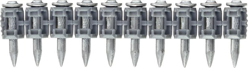 X-GN MX Beton çivileri (şeritli) Beton ve diğer ana malzemelerde GX 120 gazlı çivi çakma tabancasıyla kullanılan standart şeritli çivi