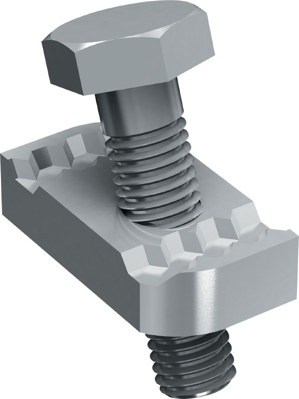 MT-S-RS Çubuk berkitici Sismik destek sağlamak amacıyla destek kanalının dişli çubuk etrafına sabitlenmesi için hazır monte konektör