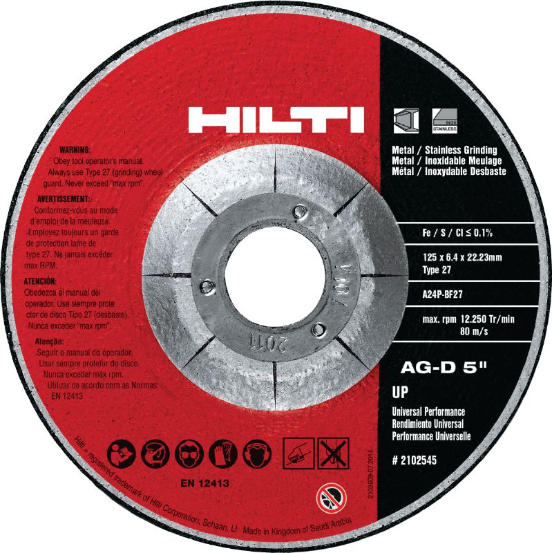 AG-D UP Taşlama makinesi diski Yüksek kalitede aşındırıcı taşlama diski