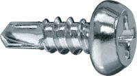 S-DD 02 Z 02 Saplamayı raya sabitlemek için yassı başlı (çinko kaplı) iç mekan metal çerçeveleme vidası
