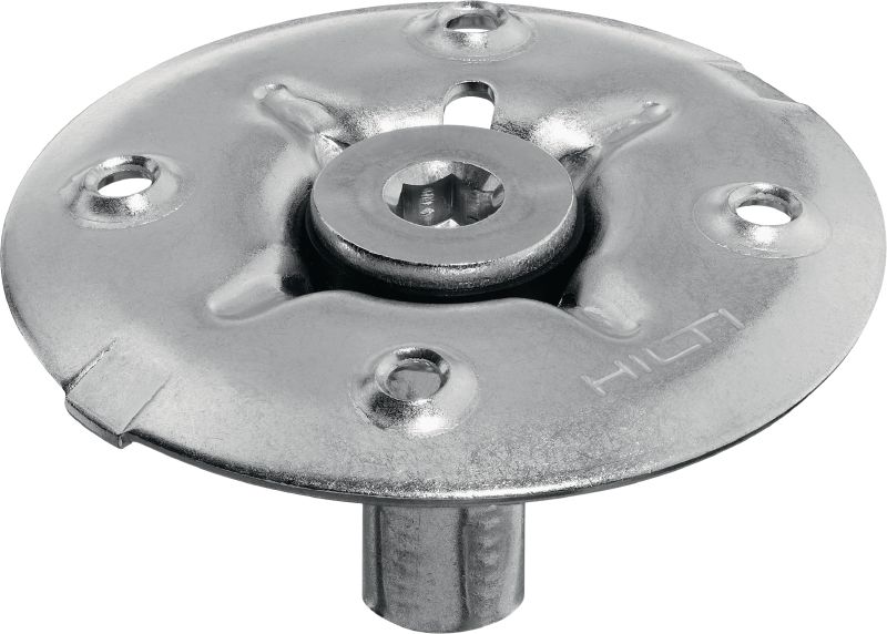 X-FCM-R Izgara sabitleme diski (paslanmaz çelik) Yüksek düzeyde korozif ortamlarda zemin ızgaralarını dişli saplamalarla sabitlemek için paslanmaz çelik ızgara sabitleme diski