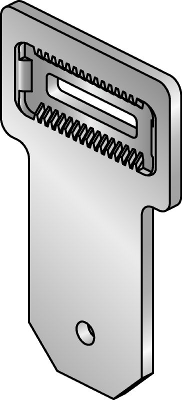 MIC-U-MA Konektör MI ana kirişlerin açılı olarak birbirine tespiti için MIC-MAH konektörlerle birlikte kullanılan sıcak daldırma galvanize (HDG) çok açılı konektör