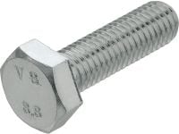 DIN 933 A4 altıgen vida DIN 933 ile uyumlu, paslanmaz çelik (A4) altıgen başlı cıvata