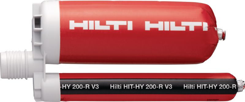 HIT-HY 200-R V3 Kimyasal dübel Filiz ekim bağlantıları ve yapısal çelik taban plakalarını ankrajlama işleri için onaylanan üstün performanslı enjekte edilebilir hibrit kimyasal dübel