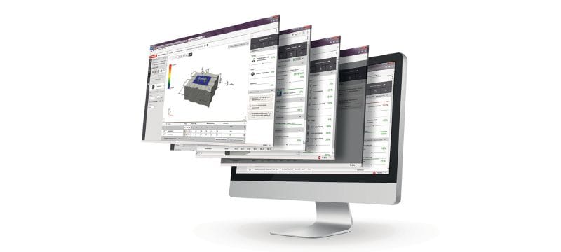 PROFIS Engineering Suite yapısal tasarım yazılımı Standartlara uygun, onaylı, yapısal mühendislik dübel tasarım yazılımı, Component Based Finite Element Method hesaplamaları ve çeşitli tespit yöntemleri