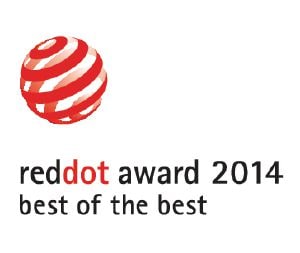                Bu ürün, "Best of the Best" Red Dot tasarım ödülünü almıştır.            